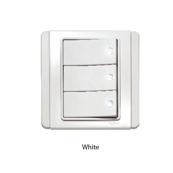 Schneider Saklar 3 Gang 1 Way E3033H1