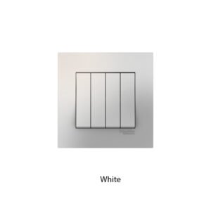Schneider Vivace Saklar 4 Gang 1 Way KB34S1WEG3