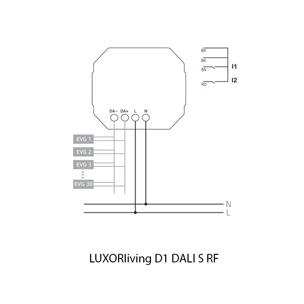 Theben Flush Mounted Series LUXORliving D1 DALI S RF 4800681 - Image 2