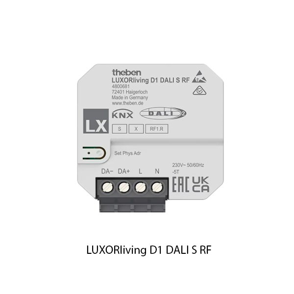 Theben Flush Mounted Series LUXORliving D1 DALI S RF 4800681