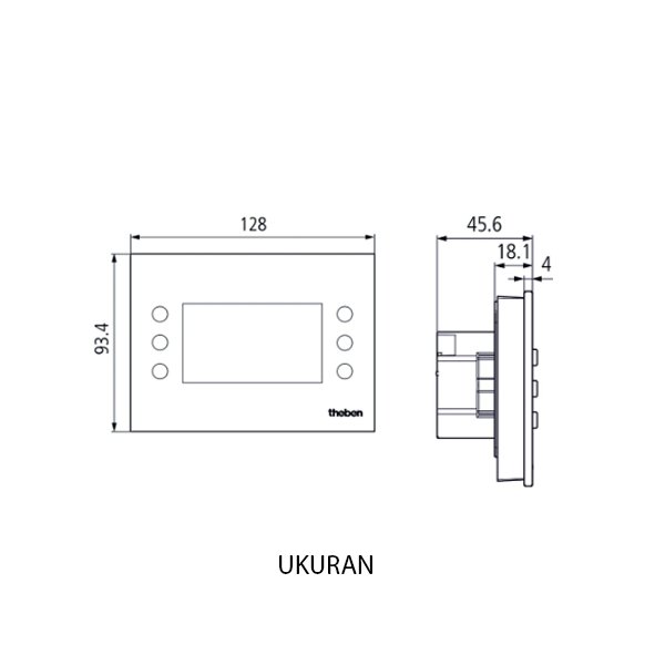 Theben HVAC Controller VARIA 826 S WH KNX 8269210 - Image 2