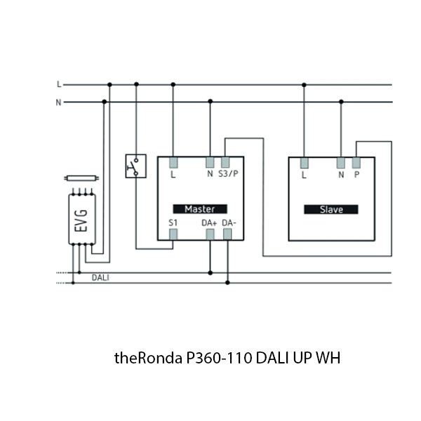 Theben Infrared Sensor theRonda P360 110 DALI UP WH 2080040 - Image 2