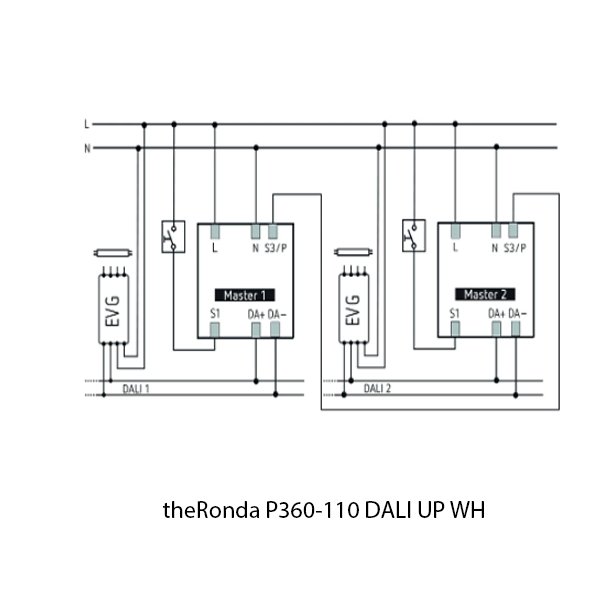Theben Infrared Sensor theRonda P360 110 DALI UP WH 2080040 - Image 3