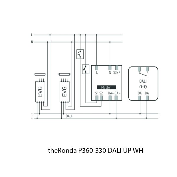 Theben Infrared Sensor theRonda P360 330 DALI UP WH 2080045 - Image 2
