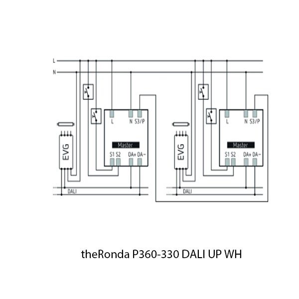 Theben Infrared Sensor theRonda P360 330 DALI UP WH 2080045 - Image 3