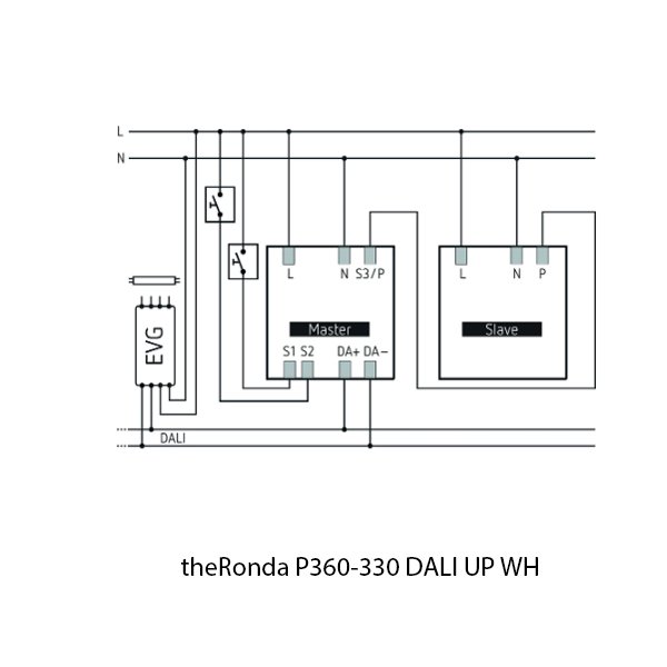 Theben Infrared Sensor theRonda P360 330 DALI UP WH 2080045 - Image 4