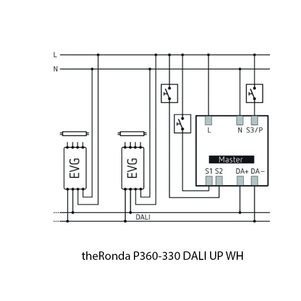 Theben Infrared Sensor theRonda P360 330 DALI UP WH 2080045 - Image 5
