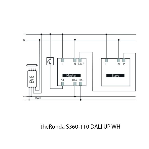 Theben Infrared Sensor theRonda S360 110 DALI UP WH 2080580 - Image 2