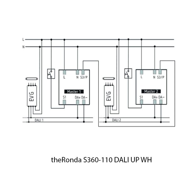 Theben Infrared Sensor theRonda S360 110 DALI UP WH 2080580 - Image 3