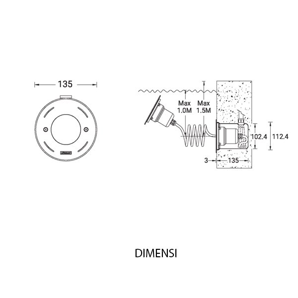 LIGMAN Underwater LED Recessed JANET 3 JA60821 7W - Image 2