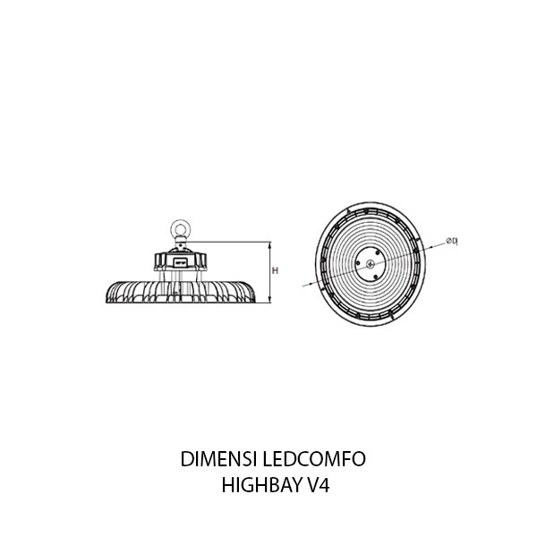 OSRAM LEDCOMFO Highbay V4 225W IP65 - Image 2
