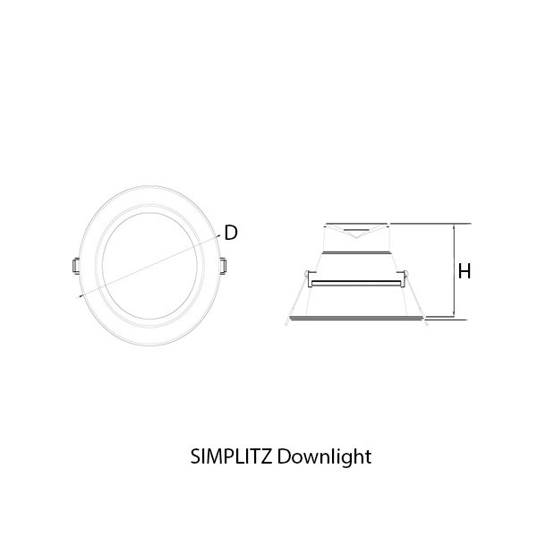 OSRAM Simplitz Recessed Downlight 13W 5 inch - Image 2