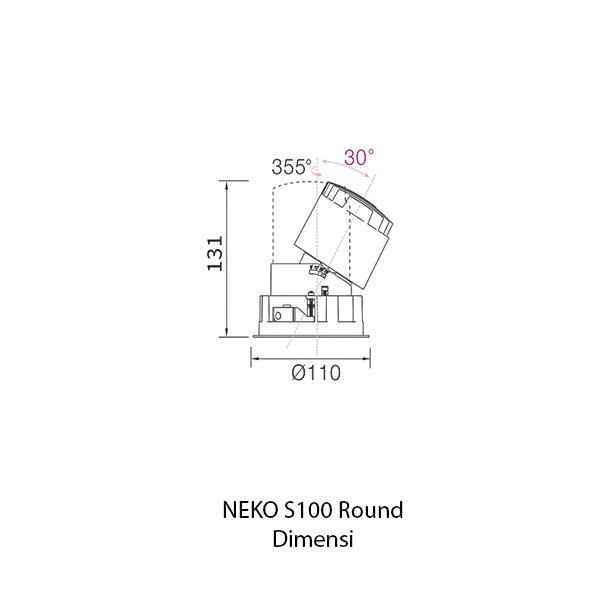 NEKO Recessed Downlight Modular Sense 100 - Image 5
