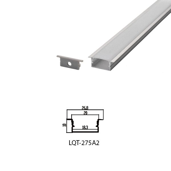 LED Inbow Housing Aluminium Profile Linear LED Strip LQT275A 27mm x 10mm