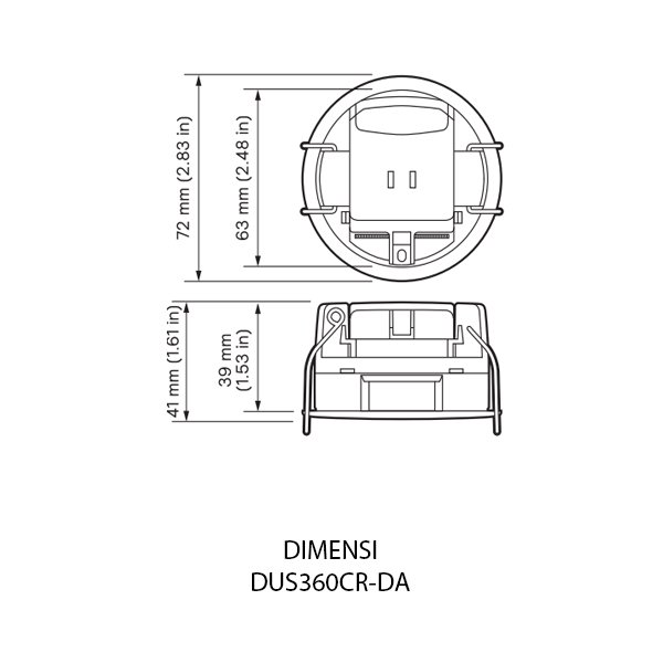 Phillips Dynalite Recessed DUS360CR-DA Sensor 360° - Image 2
