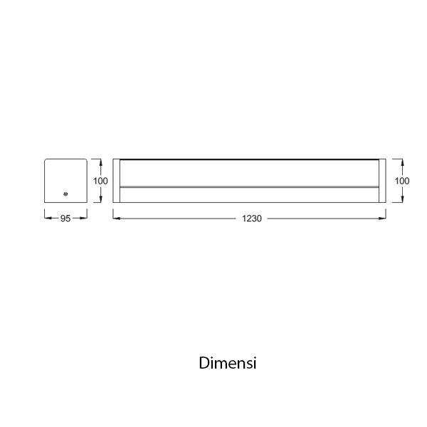 Luzquatro Armature Housing TL T8 GMS 1x1200MM - Image 2