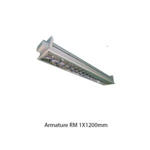 Luzquatro Armature Housing TL T8 RM Louvre 1x1200MM